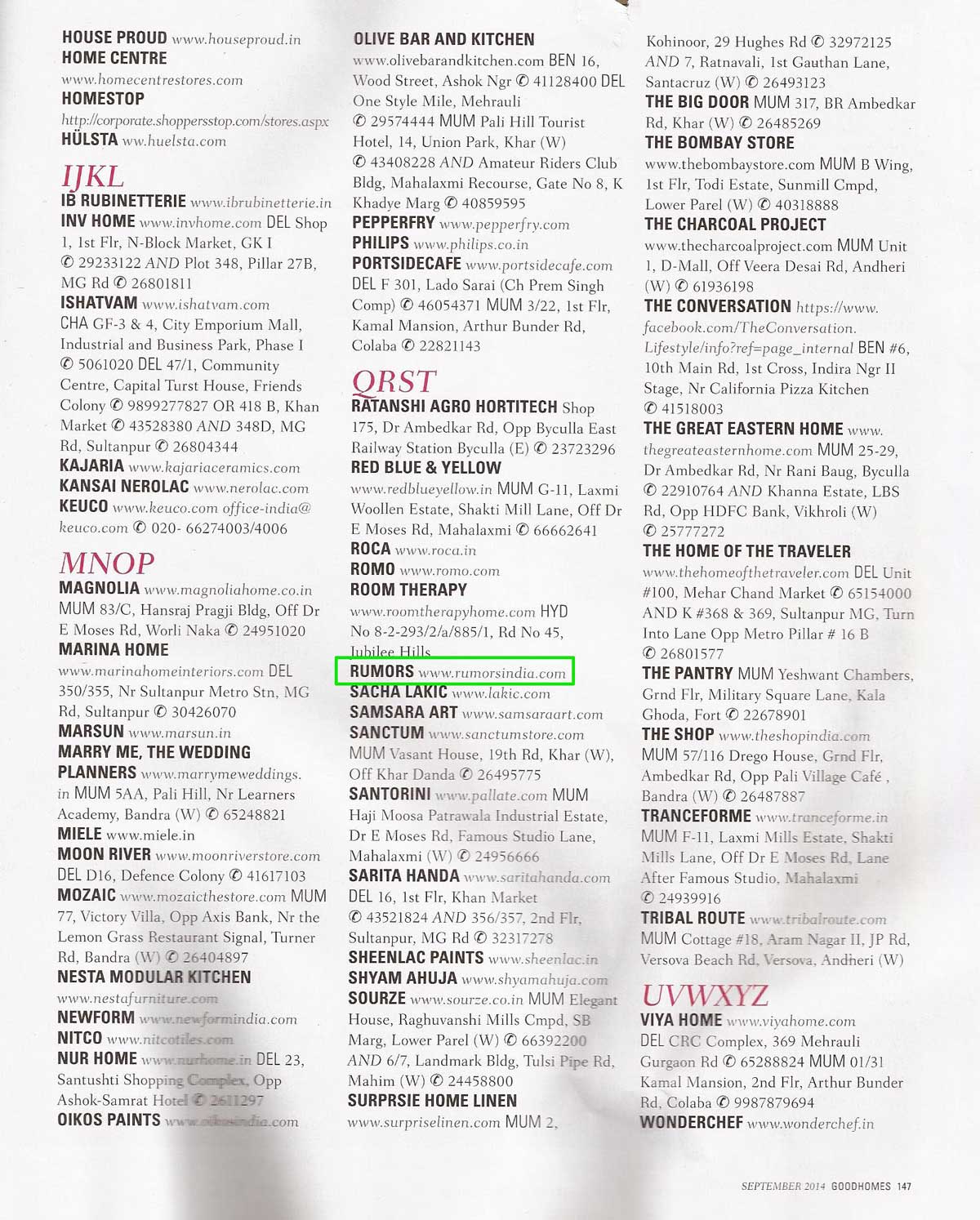  Rumors press Good Homes